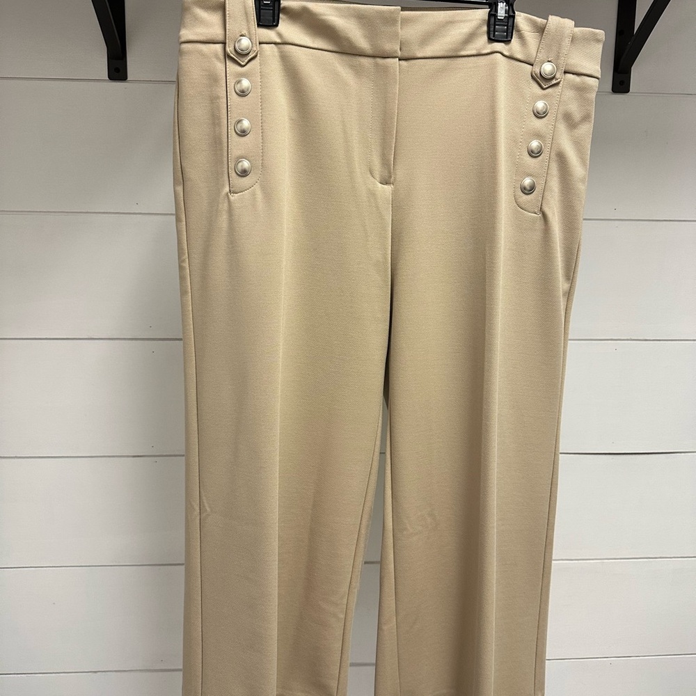 Chico's Beige Wide Leg Pants - Picture 3 of 4